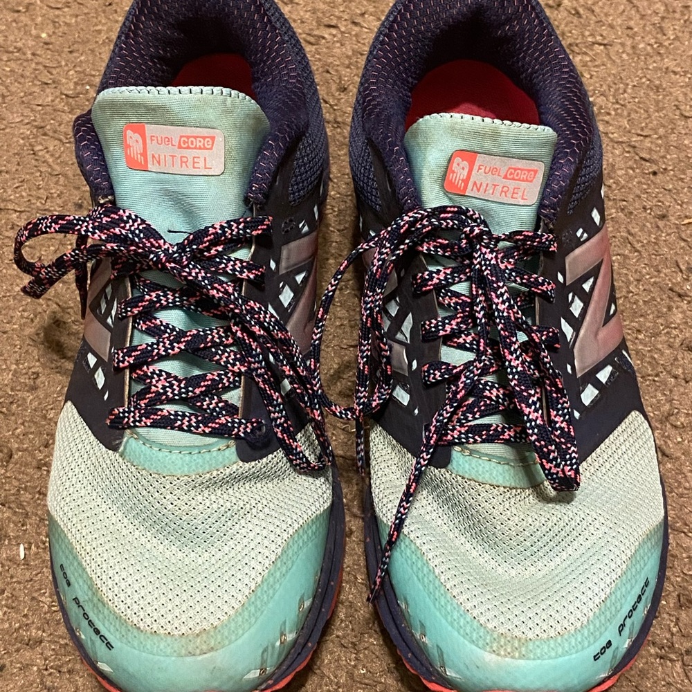 New Balance Womens Nitrel v1 FuelCore Trail Running Shoes WTNTRCA1 Aqua Size 7 - Picture 3 of 6